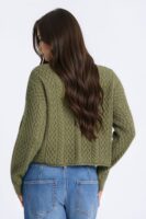 Ladies Kit Olive Cardigan