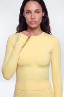 CloudForm™ Long Sleeve Active Top - Buttermilk