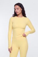 CloudForm™ Long Sleeve Active Top - Buttermilk