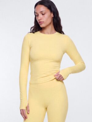 CloudForm™ Long Sleeve Active Top - Buttermilk