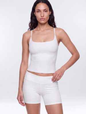 White Square-Neck Top