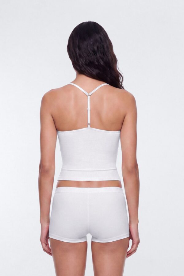 White Square-Neck Top