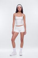White Square-Neck Top