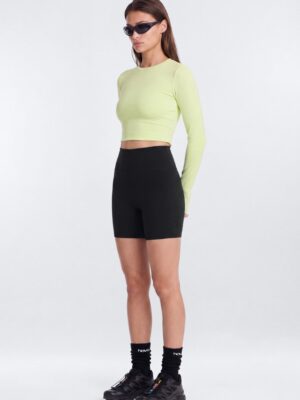 Black High-Waist Shorts