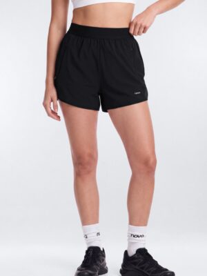 Black Wide-Leg Shorts