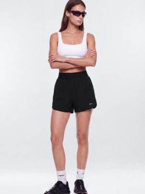 Black Wide-Leg Shorts