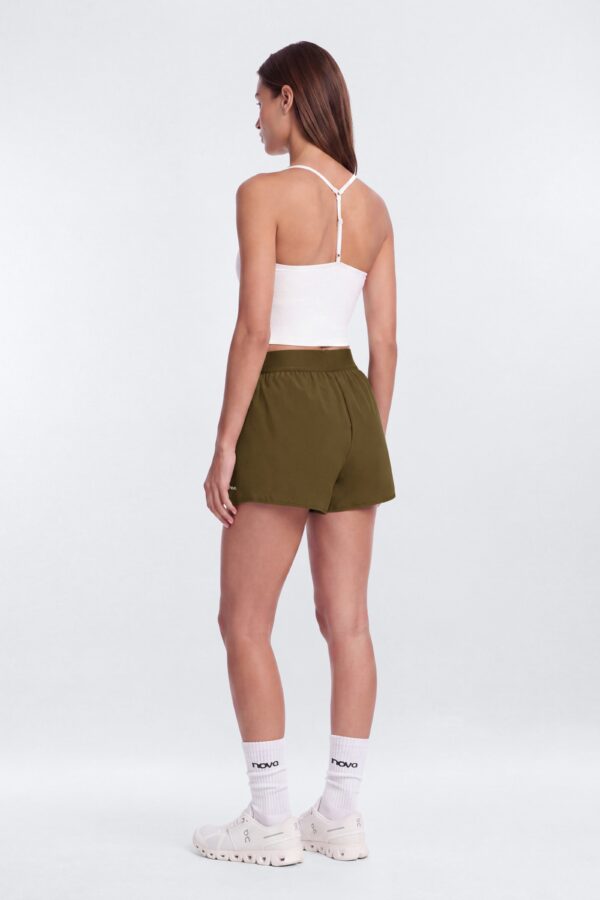 Green Shorts with wide leg