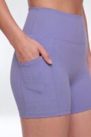 CloudForm™ High Waist 5″ Side Pocket Biker Short - Midnight Orchid