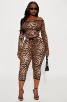 Ladies Kit Brown Leggings