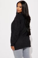 Cardigan in Charcoal and Black