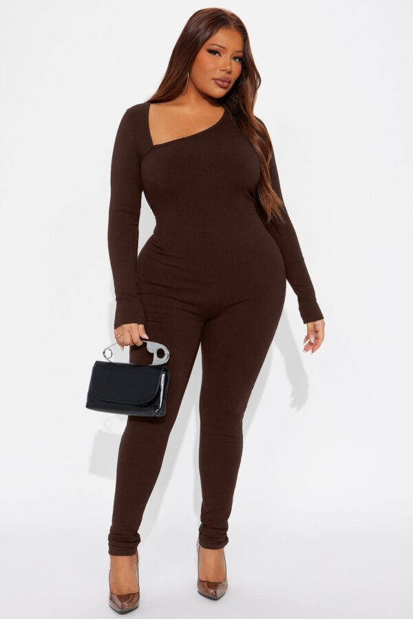 Jumpsuit in Chocolate 88% rayon