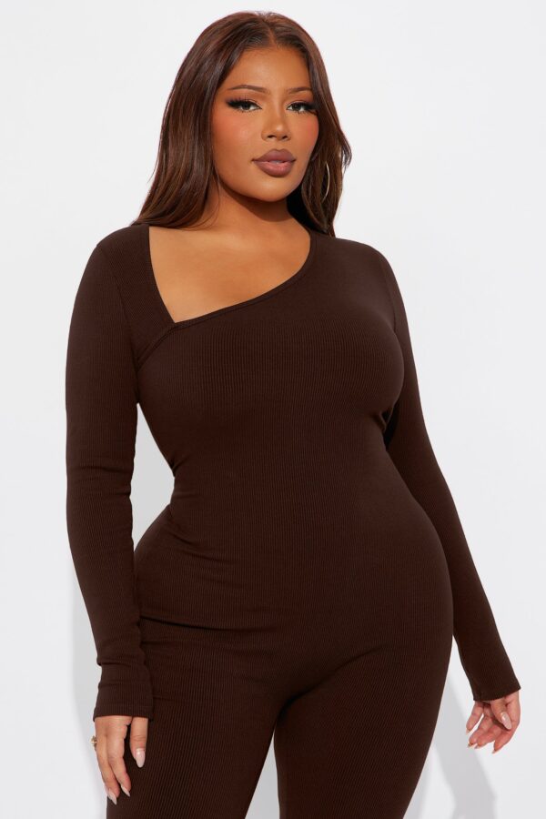 Jumpsuit in Chocolate 88% rayon