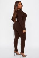 Jumpsuit in Chocolate 88% rayon