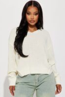 Ladies Kit Ivory Pullover