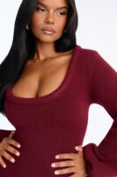Dress in Burgundy 65% polyester