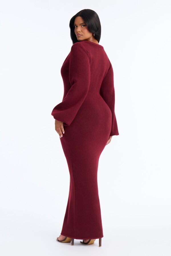 Dress in Burgundy 65% polyester