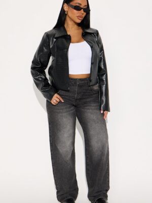 Black Cropped Jacket