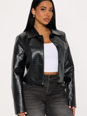 Black Cropped Jacket