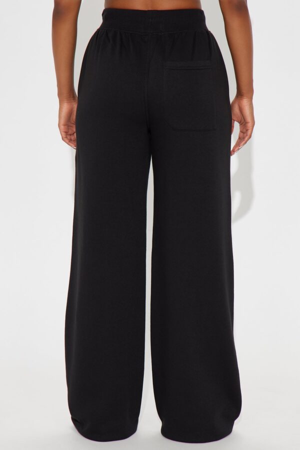 Stole My Ex Boyfriend's Wide Leg Sweatpants - Black