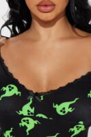 Black and Green Dress with v-neck