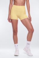 CloudForm™ 3″ Invisible Scrunch Biker Short - Buttermilk