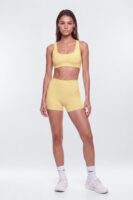 CloudForm™ 3″ Invisible Scrunch Biker Short - Buttermilk