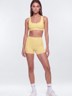 CloudForm™ 3″ Invisible Scrunch Biker Short - Buttermilk