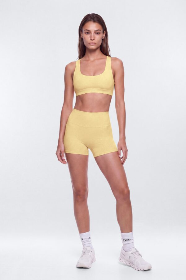CloudForm™ 3″ Invisible Scrunch Biker Short - Buttermilk