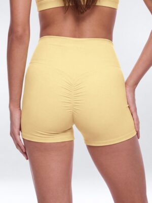 CloudForm™ 3″ Invisible Scrunch Biker Short - Buttermilk