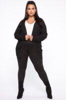 Cardigan in Charcoal and Black