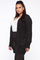 Cardigan in Charcoal and Black