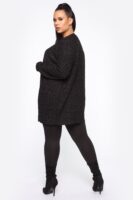 Cardigan in Charcoal and Black
