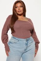 Pullover in Brown 78% rayon