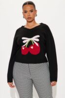 Sweater with a v-neck