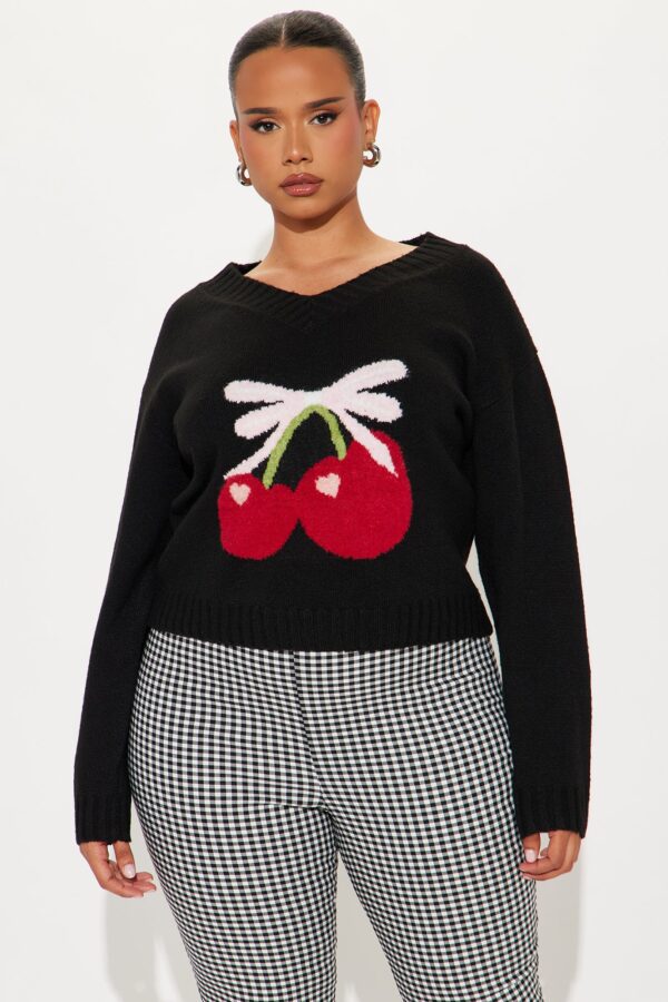 Sweater with a v-neck
