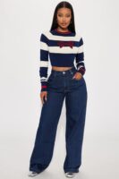 Navy Graphic Sweater