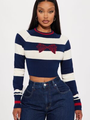 Navy Graphic Sweater