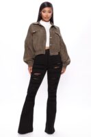Jacket in Olive 55% cotton