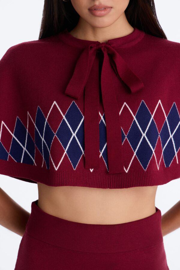 Cardigan in Burgundy 50% viscose
