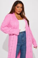 Ladies Kit Pink Cardigan