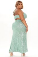 Endless Nights Sequin Maxi Dress - Mint