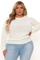 Pullover in Ivory 100% acrylic