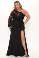 Bonita Lace Maxi Dress - Black