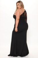 Bonita Lace Maxi Dress - Black