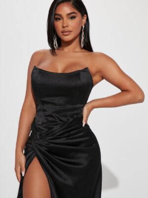 Black Square-Neck Dress