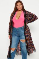 Cardigan in Black 60% polyester