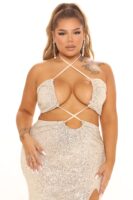 Maxi Dress in Silver