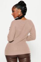 Ladies Kit Khaki Sweater