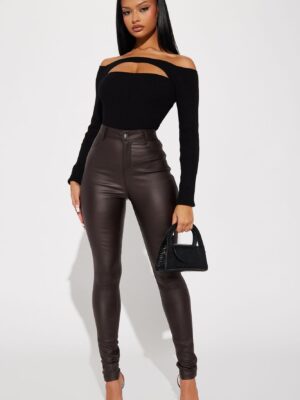 Pants in Chocolate 69% rayon