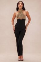 Turtleneck Jumpsuit in Black